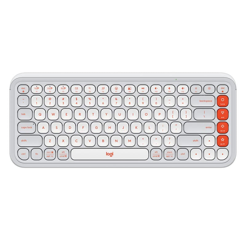 K-POP・アジア RT-158313 Logitech POP Icon Keys Wireless Bluetooth Keyboard (White