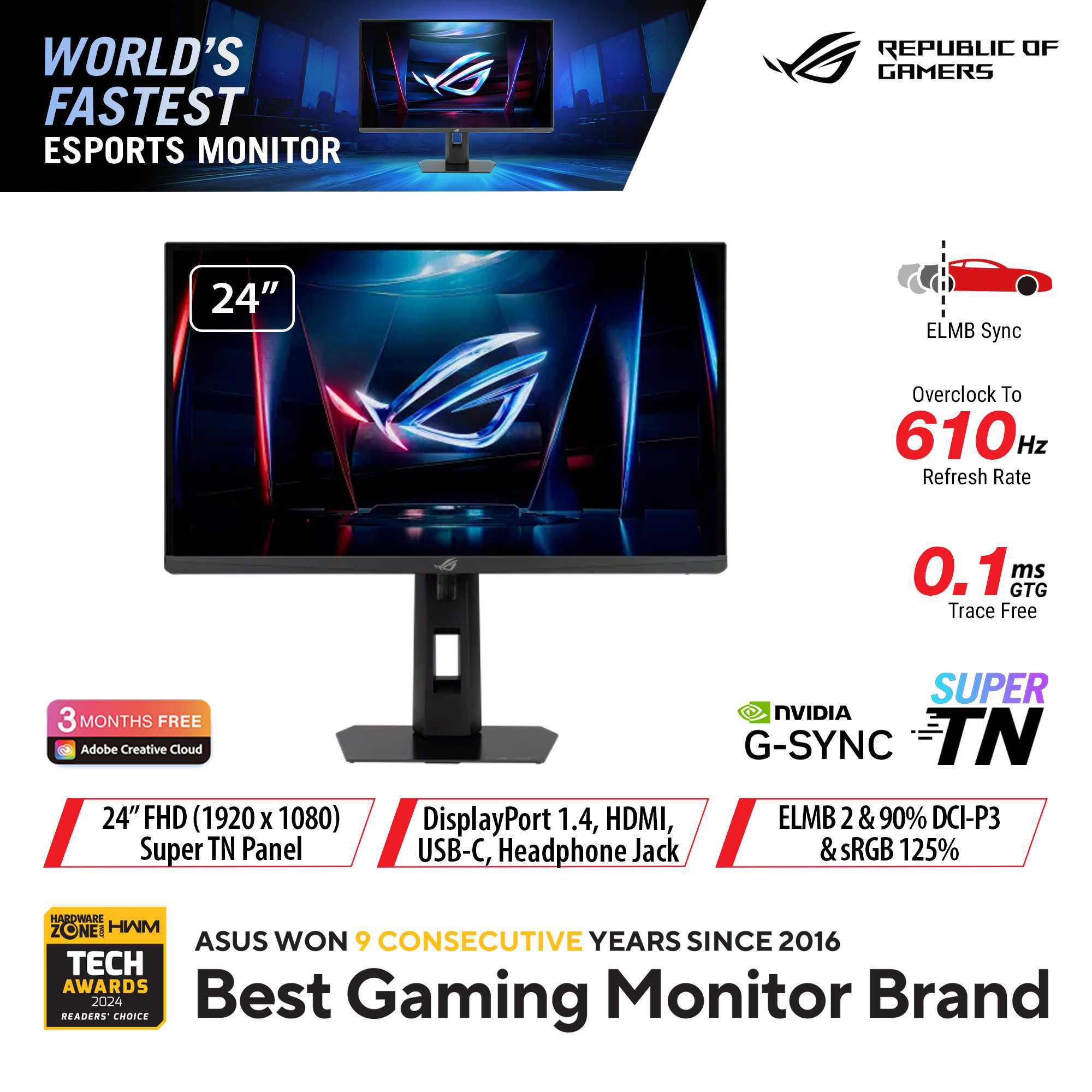 Asus ROG Strix XG248QSG Ace - 24