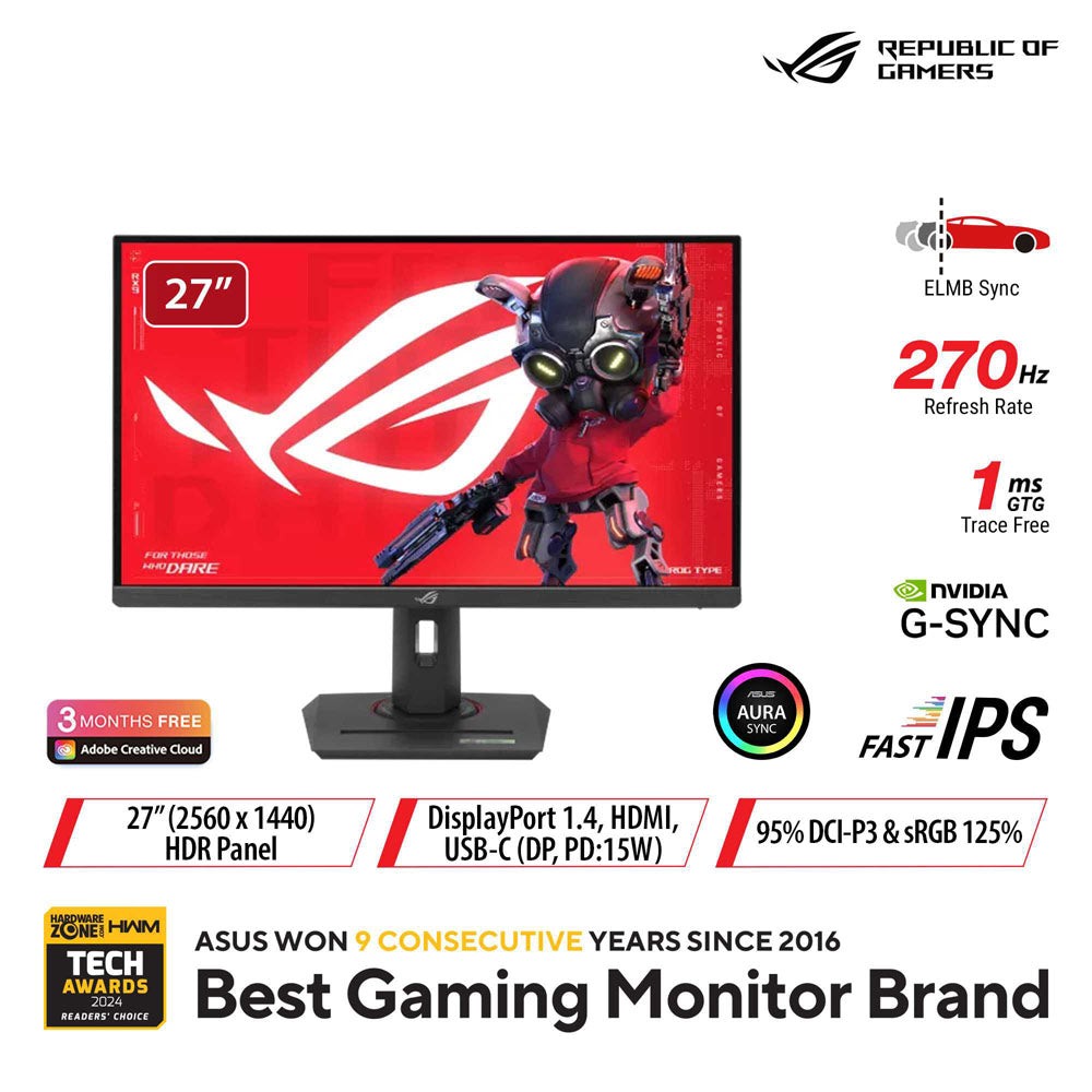 ASUSゲーミングモニター ROG Strix XG27ACMG 27インチ Asus ROG Strix XG27ACMG - 27