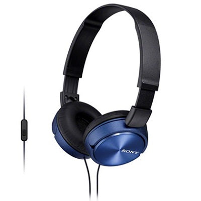 Sony MDR-ZX310AP Headphones with Mic (Blue) – Challenger Singapore