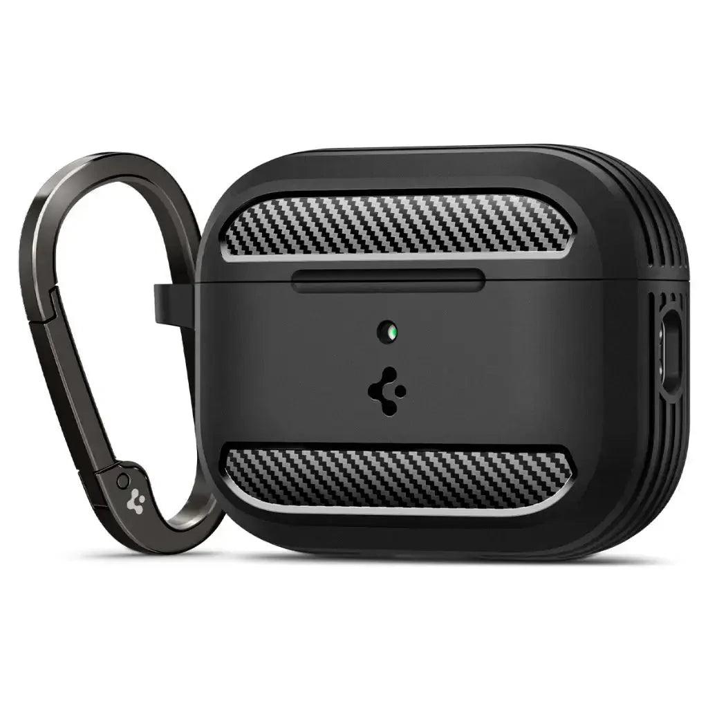 Apple AirPods Pro 3 MFHP4J/A + Spigenケース Spigen AirPods Pro (3rd Gen) Case Rugged Armor - Matte Black