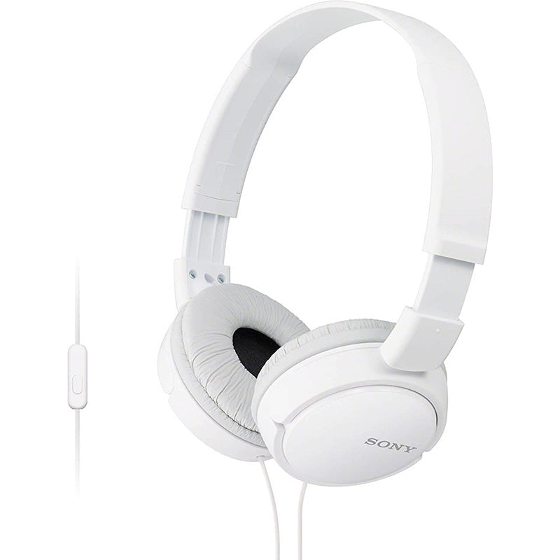 Sony MDR-ZX110AP Headphones with Mic (White) – Challenger Singapore