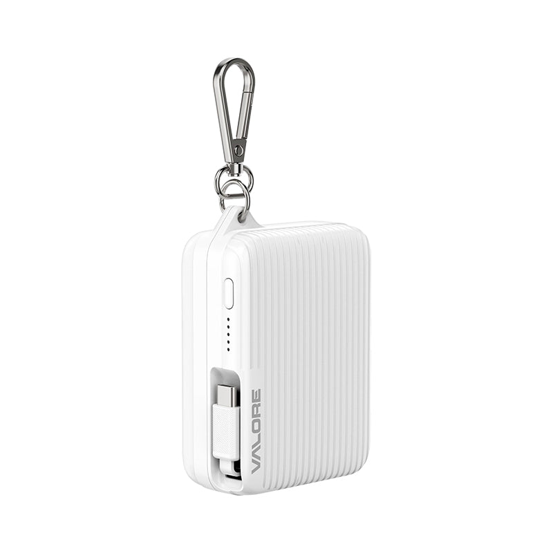 Valore PD30W 10000mAh Retractable Cable Powerbank CCC Certified