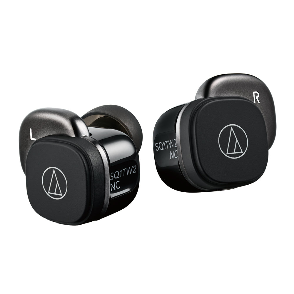 audio-technica ワイヤレスイヤホン(ATH-SQ1TW2NC) Audio-Technica ATH-SQ1TW2NC TWS ANC Earbuds - Black – Challenger