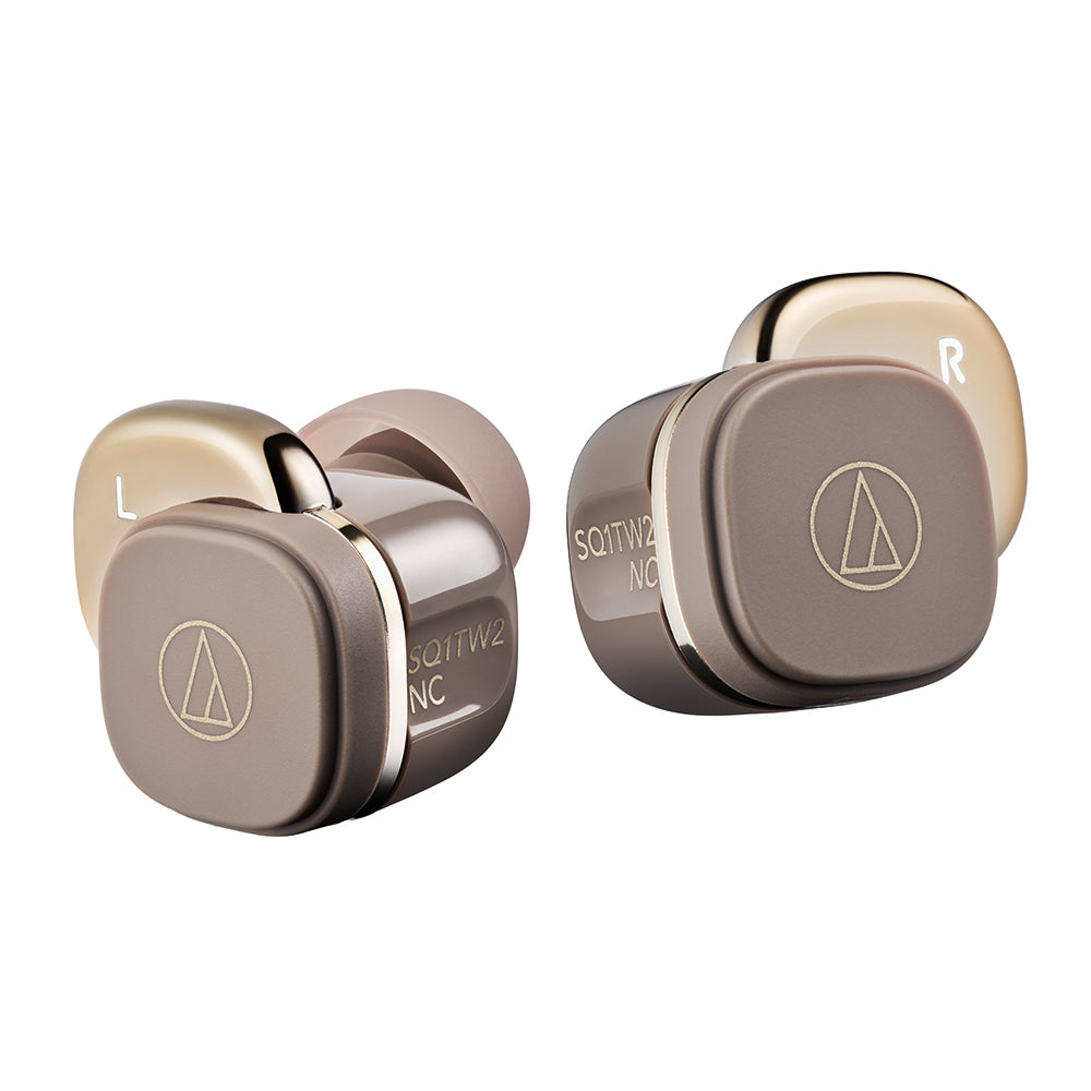 audio-technica ワイヤレスイヤホン ATH-SQ1TW2NC Audio-Technica ATH-SQ1TW2NC TWS ANC Earbuds - Caramel – Challenger