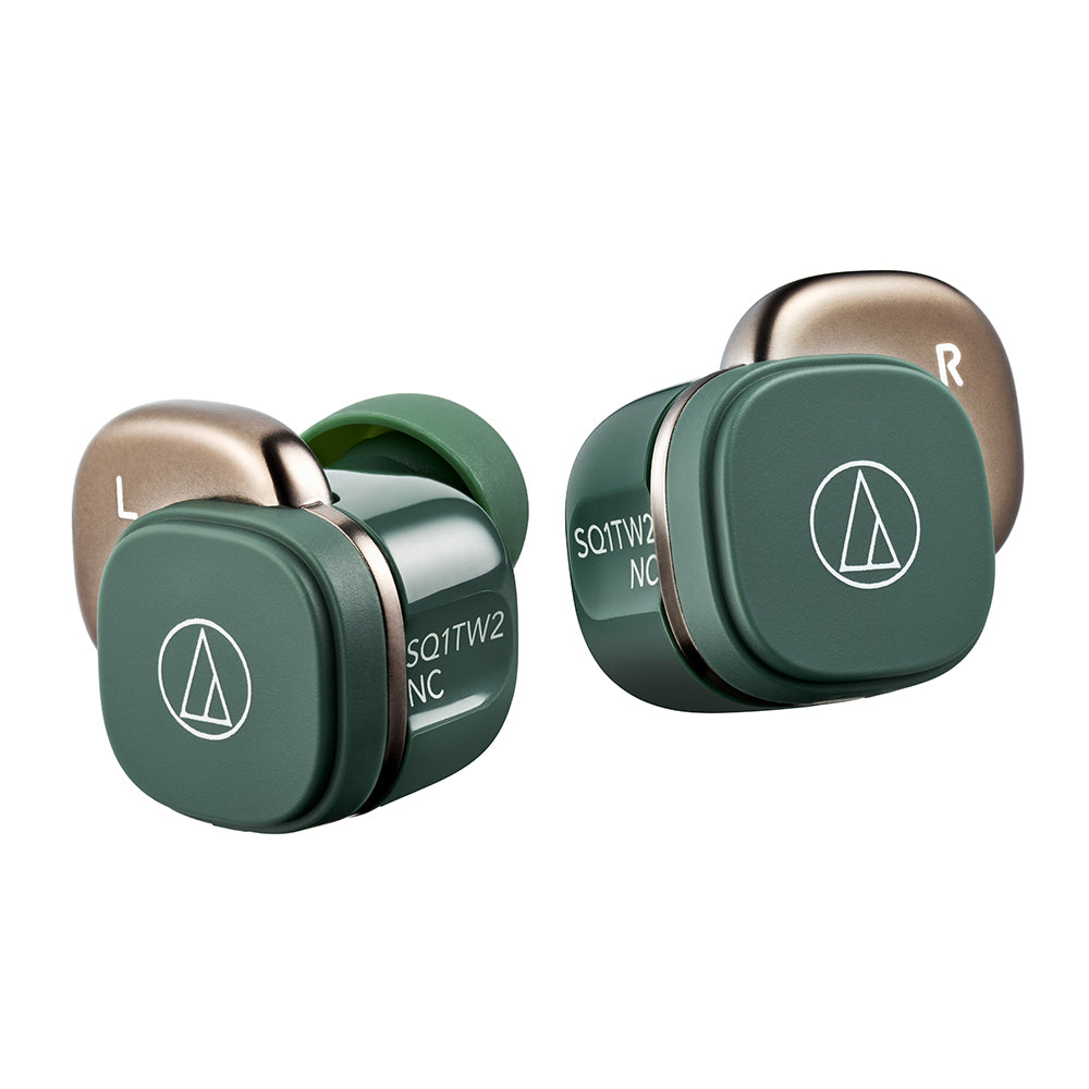 イヤホン audio technica Audio-Technica ATH-SQ1TW2NC TWS ANC Earbuds - Green – Challenger