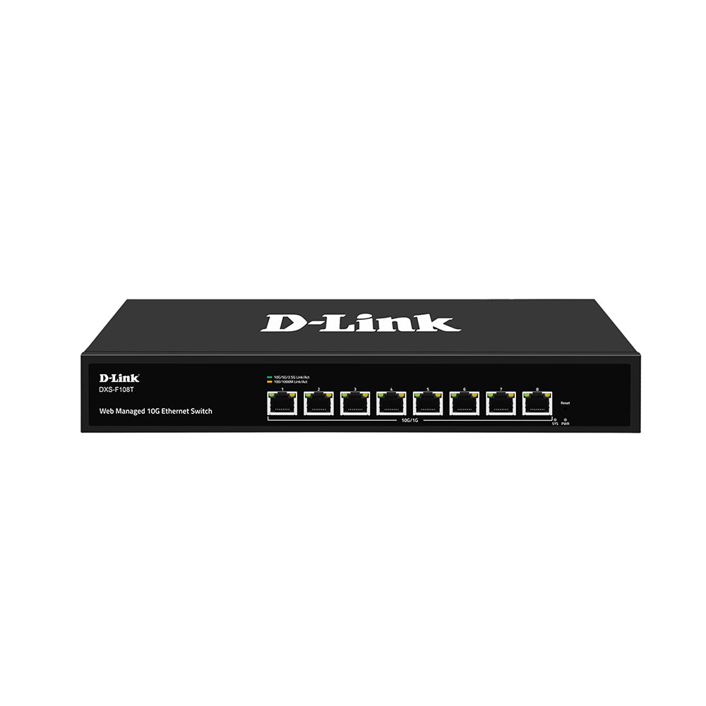 D-Link DXS-F108T 8-port 10G Smart Switch – Challenger Singapore