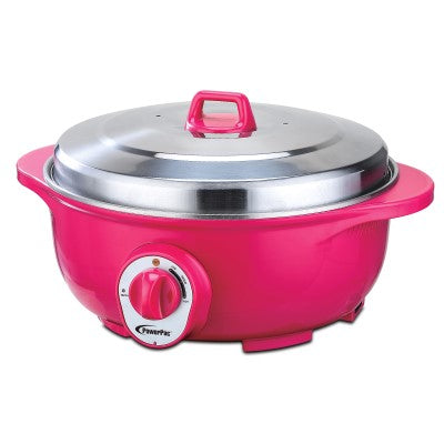 PowerPac PPEC813 Stainless Steel Electric Wok 13 Inch