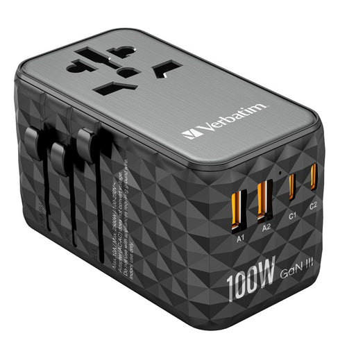 Verbatim (BOS) VM32121 GaN III Universal T.Adapter 2C2A PD100W