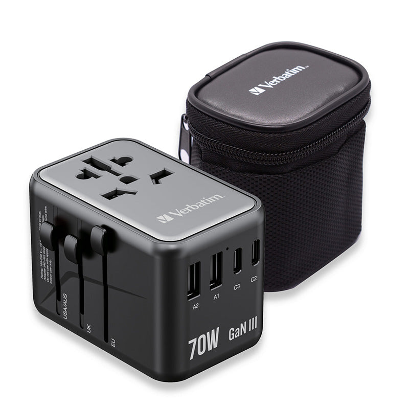 Verbatim (BOS) VM32124 GaN III Universal T.Adapter 3C2A PD70W