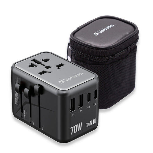 Verbatim (BOS) VM32124 GaN III Universal T.Adapter 3C2A PD70W