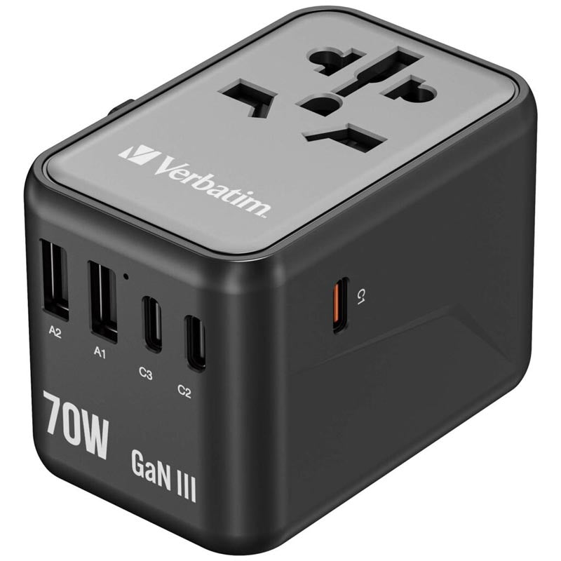 Verbatim (BOS) VM32124 GaN III Universal T.Adapter 3C2A PD70W