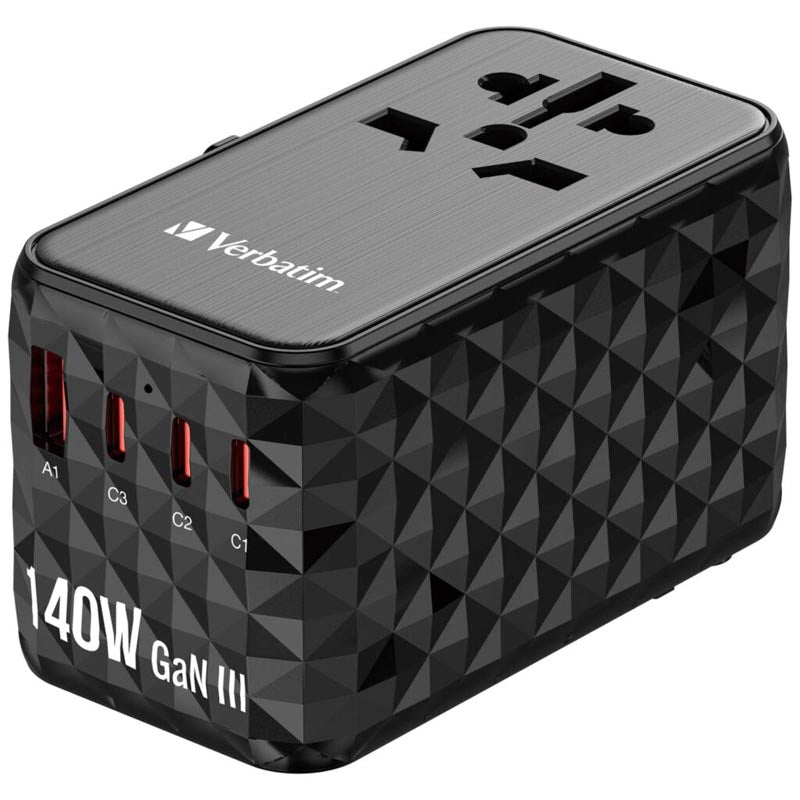 Verbatim (BOS) VM32125 GaN III 140W Universal T.Adapter