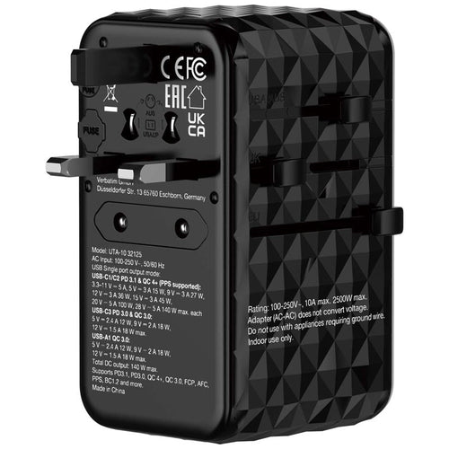 Verbatim (BOS) VM32125 GaN III 140W Universal T.Adapter