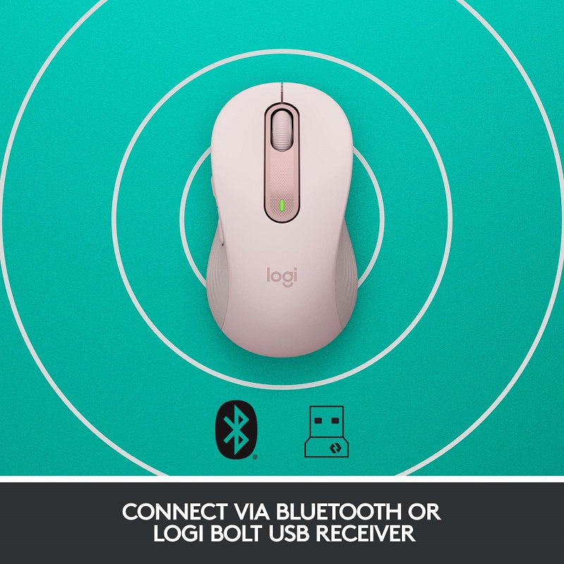 Logitech Signature M650 Wireless Mouse (M - Rose)