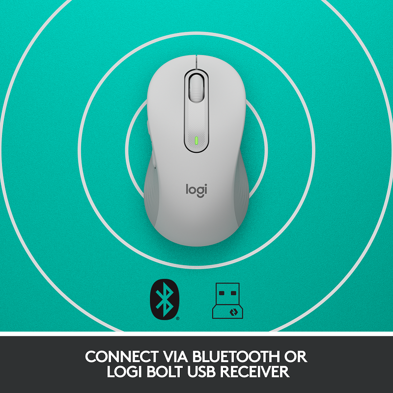 Logitech Signature M650 Wireless Mouse (M - White)