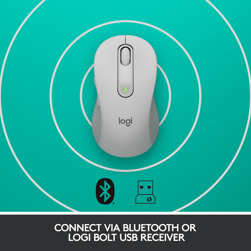Logitech Signature M650 Wireless Mouse (M - White)