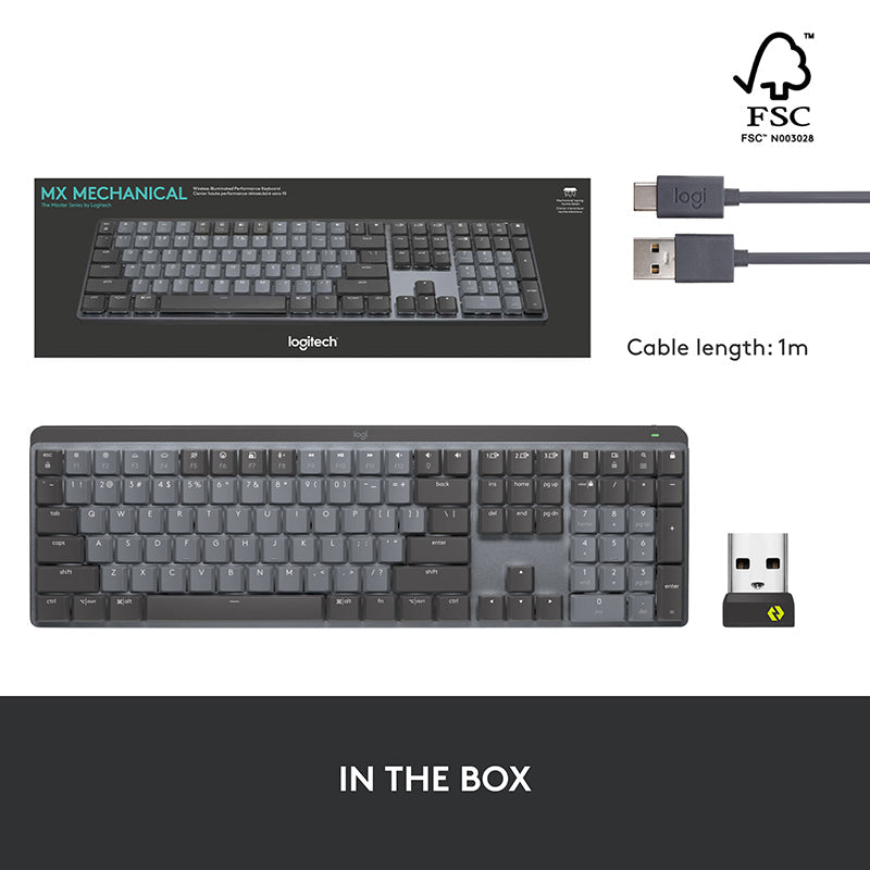 Logitech MX Mechanical Keyboard - Clicky – Challenger Singapore