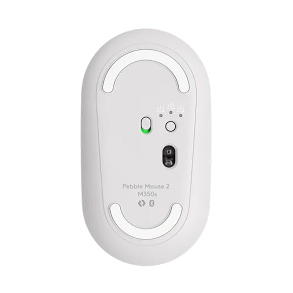 Logitech Pebble Mouse 2 M350s Bluetooth Mouse (White)