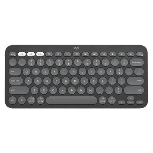 Logitech Pebble Keys 2 K380S, Multi-Device Bluetooth Keyboard (Graphite)