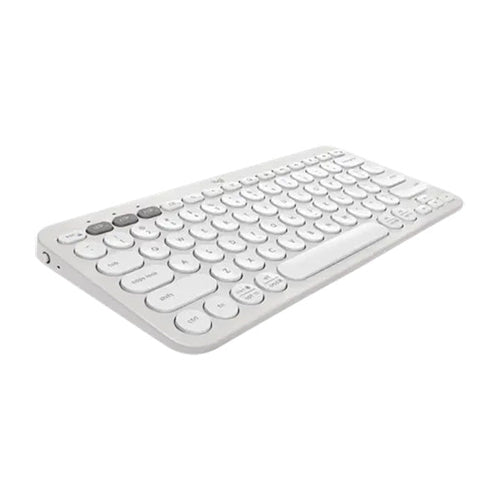 Logitech Pebble Keys 2 K380S, Multi-Device Bluetooth Keyboard (White)