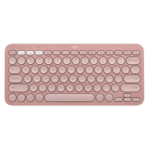 Logitech Pebble Keys 2 K380S, Multi-Device Bluetooth Keyboard (Rose)