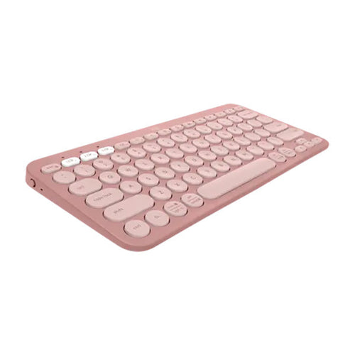 Logitech Pebble Keys 2 K380S, Multi-Device Bluetooth Keyboard (Rose)