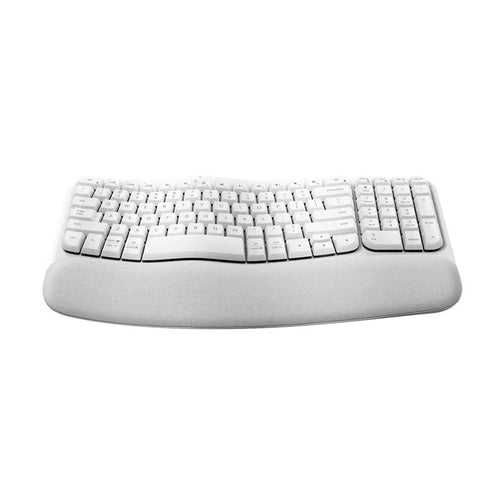 Logitech Wave Keys Ergonomic Wireless Bluetooth Keyboard (Off White)