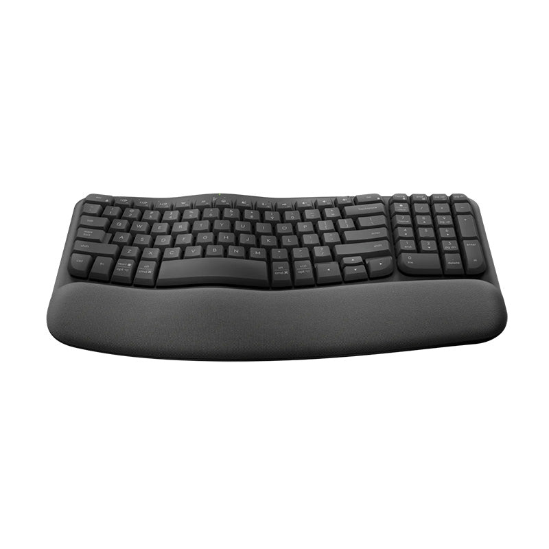 Logitech Wave Keys Ergonomic Wireless Bluetooth Keyboard (Graphite)