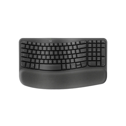 Logitech Wave Keys Ergonomic Wireless Bluetooth Keyboard (Graphite)