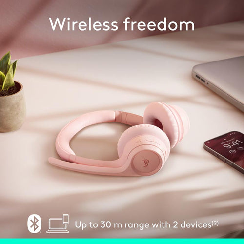 Logitech Zone 300 Wireless Headset (Rose)