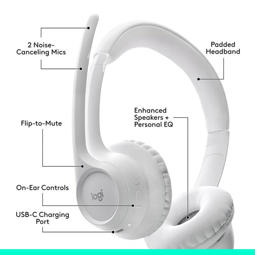 Logitech Zone 300 Wireless Headset (Off White)