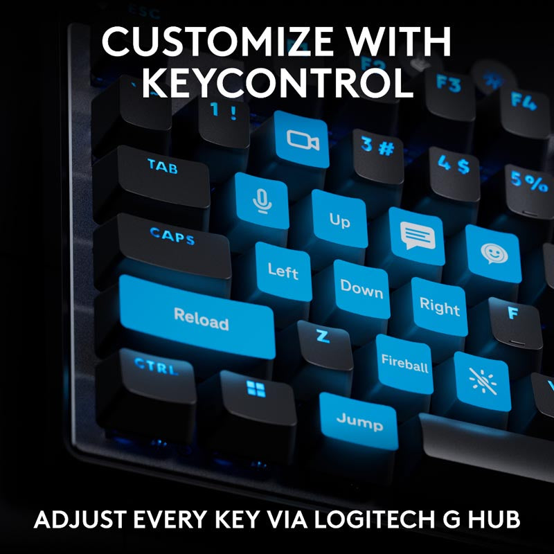 Logitech G Pro X TKL Rapid Wired Gaming Keyboard with Analog Switches (White)