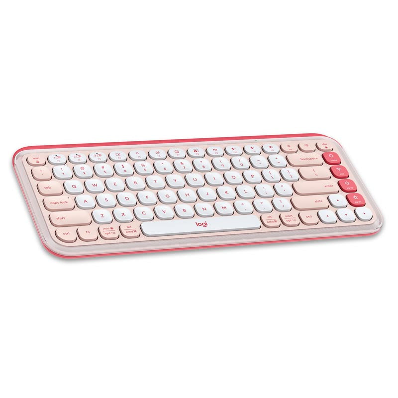 Logitech POP Icon Keys Wireless Bluetooth Keyboard (Rose)