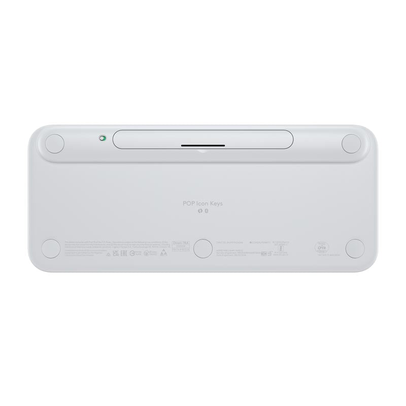 Logitech POP Icon Keys Wireless Bluetooth Keyboard (White)
