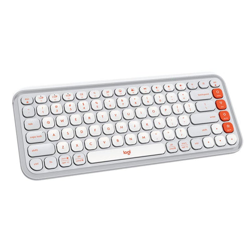 Logitech POP Icon Keys Wireless Bluetooth Keyboard (White)