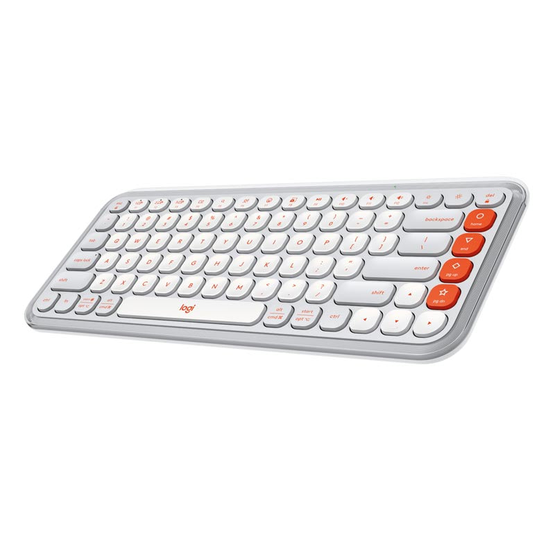 Logitech POP Icon Keys Wireless Bluetooth Keyboard (White