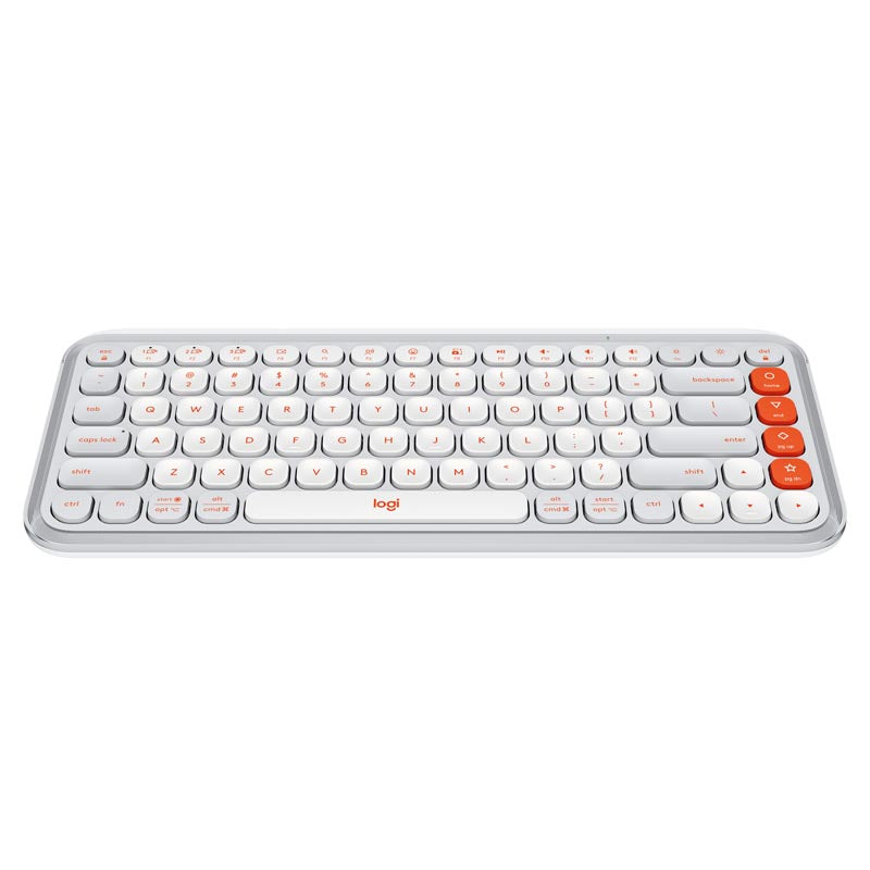 Logitech POP Icon Keys Wireless Bluetooth Keyboard (White)