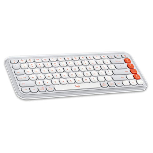 Logitech POP Icon Keys Wireless Bluetooth Keyboard (White)
