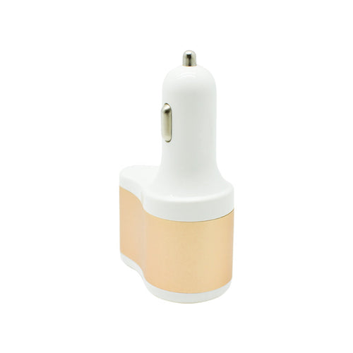 Hoco UC206 Dual-Output USB Car Charger With Lighter Wht