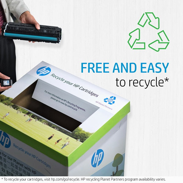 HP 202X Yellow Original LaserJet Toner Cartridge (CF502X)