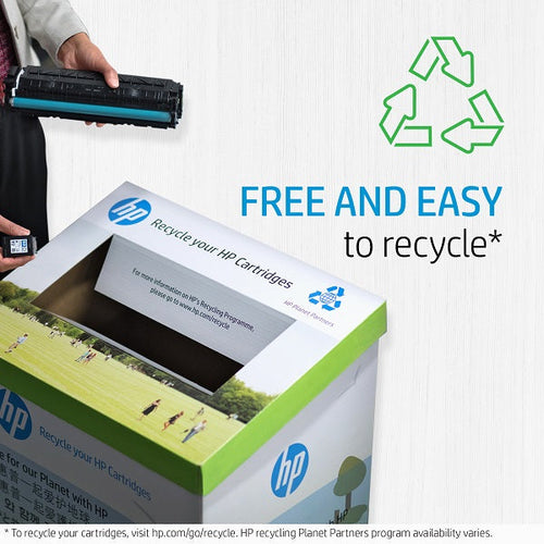HP 202X Yellow Original LaserJet Toner Cartridge (CF502X)