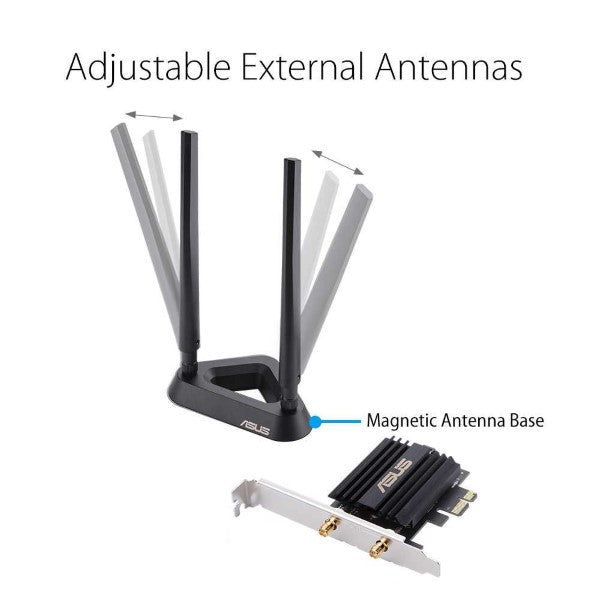 Asus PCE-AX58T AX3000 Dual Band PCI-E WiFi 6 (802.11ax)
