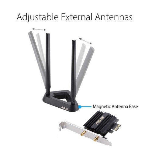 Asus PCE-AX58T AX3000 Dual Band PCI-E WiFi 6 (802.11ax)