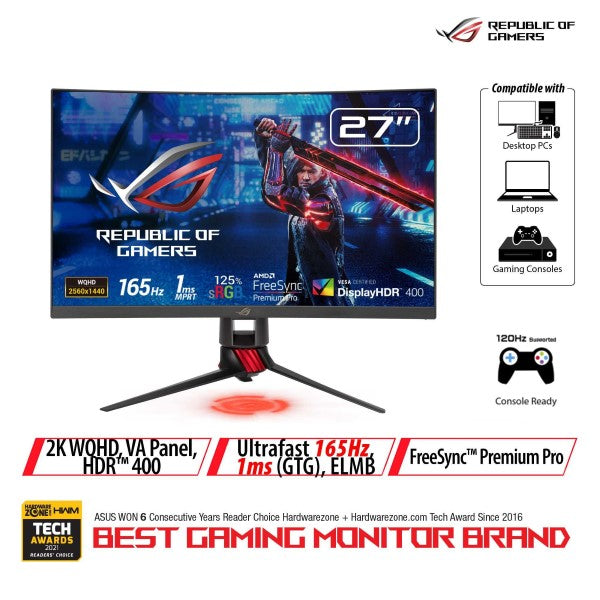 Asus ROG Strix XG27WQ - QHD-C/FP165/VA4/1MPRT/HDR4