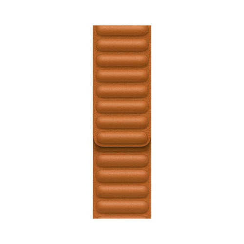 41mm Leather Link (Golden Brown) - M/L