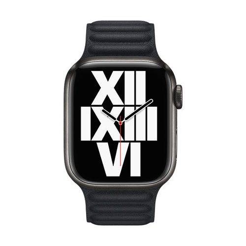 41mm Leather Link (Midnight) - M/L