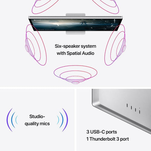 Apple Studio Display -Standard Glass (Tilt, Height, Adjustable Stand)