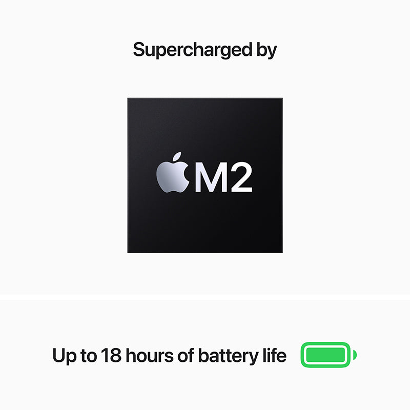 MacBook Air 13-inch Silver M2 with 8-core CPU and 10-core GPU, 8GB RAM, 512GB [MLY03ZP/A]