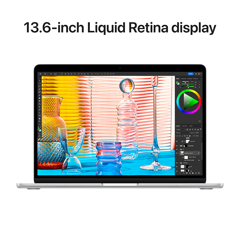 MacBook Air 13-inch Silver M2 with 8-core CPU and 10-core GPU, 8GB RAM, 512GB [MLY03ZP/A]